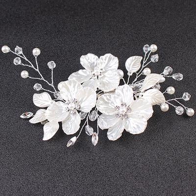 Bridal  Pearl Flower Hair Clip Hair Jewelry Wedding Hair Accessory Luxury