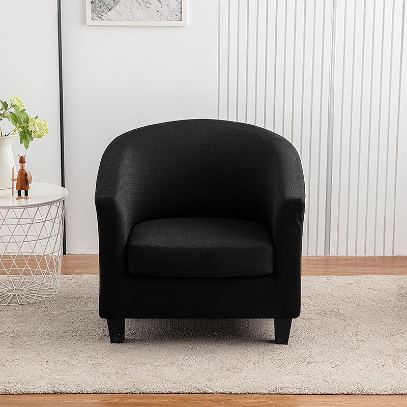 

European Super Soft Jacquard Sharding Elastic Single Sofa Cover Internet Cafe Hotel Cafe Sofa Chair Cover semi-round card holder