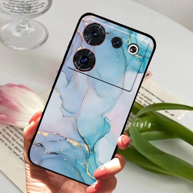 Case For ZTE Nubia Z50 Ultra Case Soft Print Silicone TPU Black Bumper Cover For ZTE Nubia Z60 Ultra Phone Back Coque z50Ultra