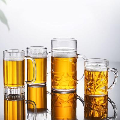 Barware Acryl Bier Becher Transparent Anti-fallen Bier Tasse Kunststoff Unzerbrechlich Wasser Tasse Saft