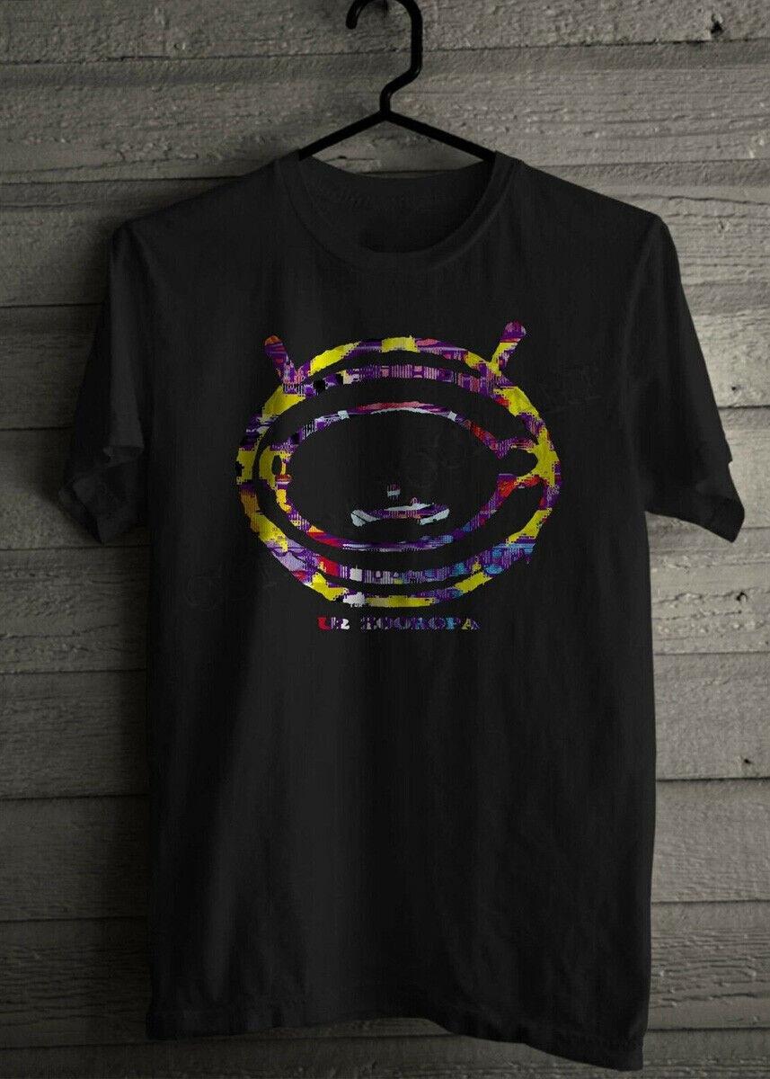 U2 Zooropa 93 Logo rare Irish Rock Alternative Band Bono T-shirt L