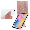 Tablet Case For Samsung Galaxy Tab S6 Lite (2024)/(2022)/(2020) P610 P615 Y-Fold Stand Glitter Leather TPU Acrylic Clear Cover