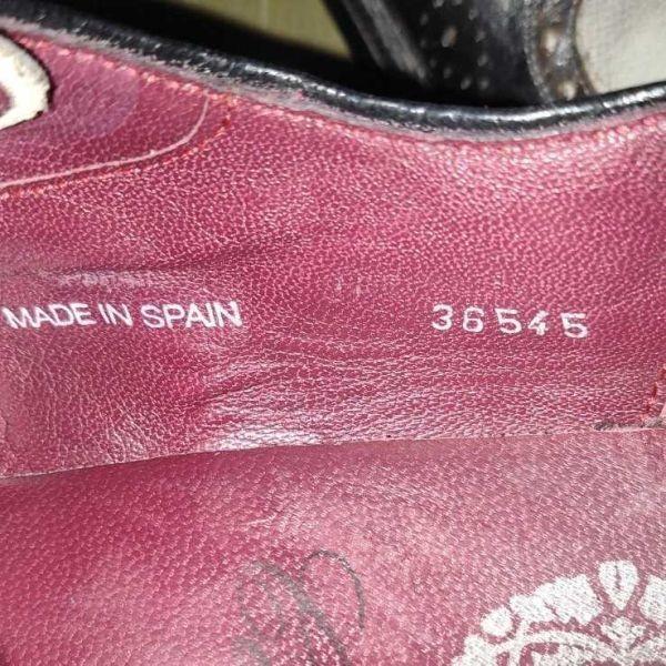 Vintage Spanien Hergestellt/MEZLAN/Zweifarbige Budapester Schuhe/8M/Ca.. 26.0/Off-White & Schwarz/Bicolor/Lange Nase(GEBRAUCHT)