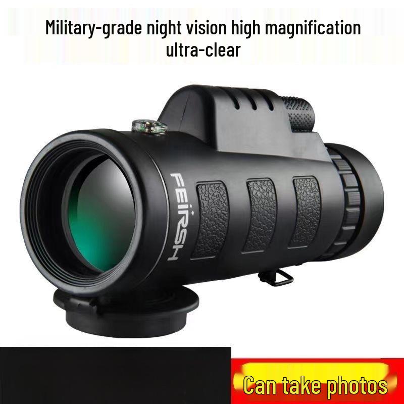 High-Magnification HD Night Vision Monocular for Stargazing & Moon Photography – Dual-Use Day/Night with Mobile Phone Integration for Adults