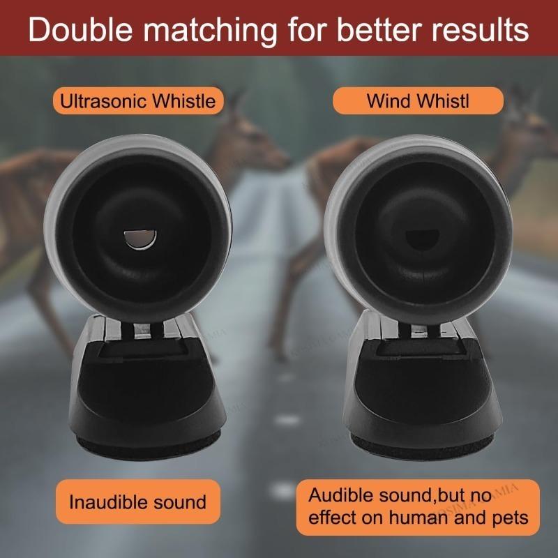 Animal Warn Whistles Deer Repeller 2Pcs Anti Collision Siren Wildlife Repel Warn Device Vehicle Field Drive Alert Equipment