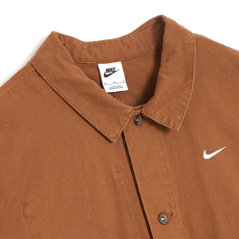 Nike Solid Color Large Pocket Polo Jacket Men Jackets Malt-Brown DQ5185-270