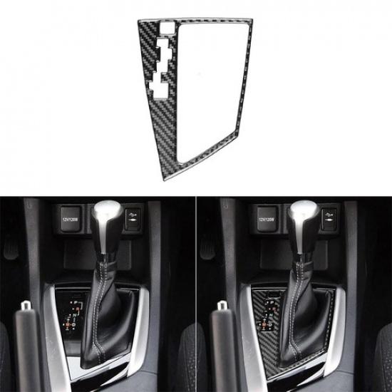 Car Gear Shift Panel Cover Trim Carbon Fiber For Toyota Corolla Levin 2014-2018