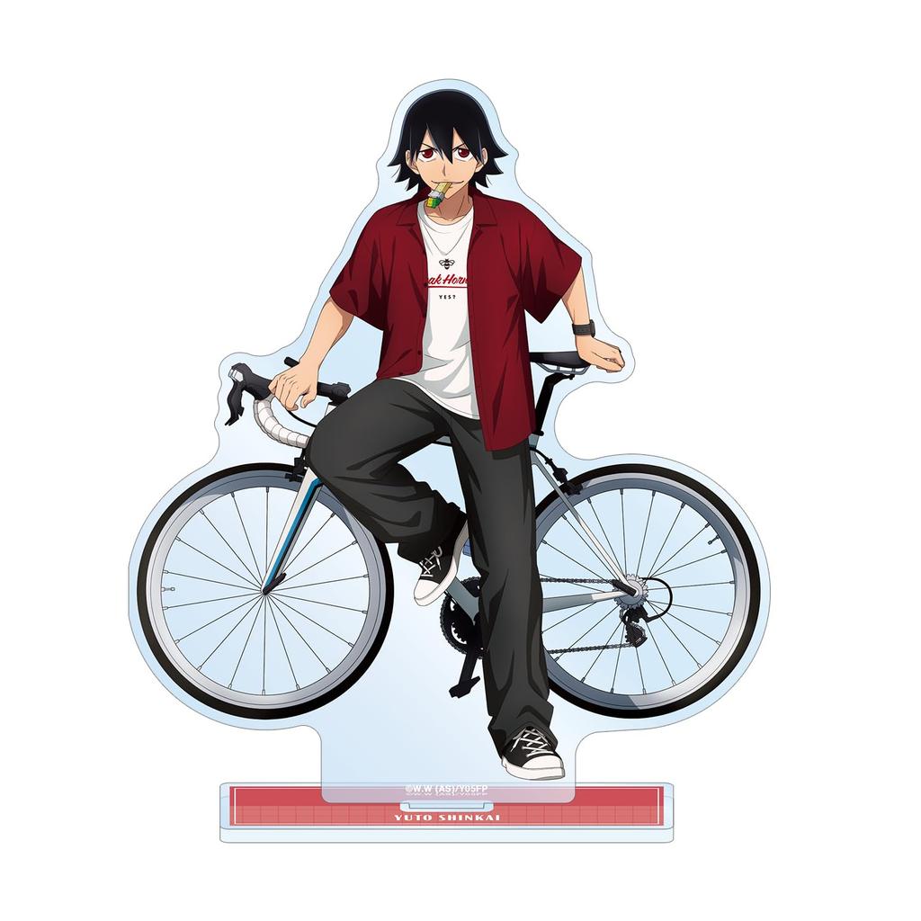 Yowamushi Pedal LIMIT BREAK Original Yuto Shinkai Casual Clothes x Road Bike Big Acrylic Stand Illustration Ver.