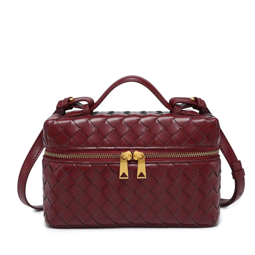 2025 Women's Woven Lunch Box & Cosmetic Messenger Bag Y