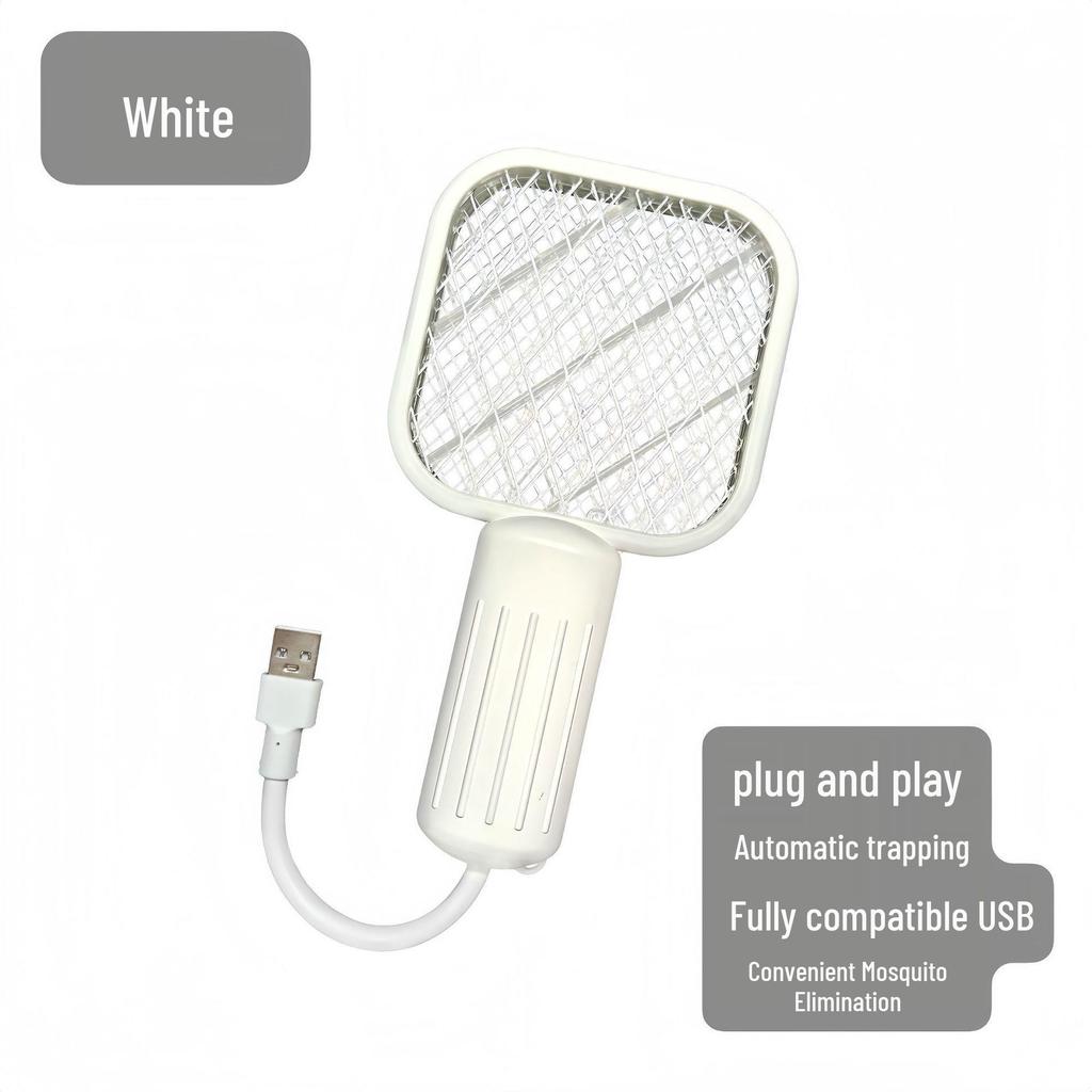 Electric Mosquito Killer Lamp: Dual-Function Purple Light Lure & Household Repellent for Portable Outdoor Protection.