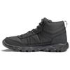 DECATHLON NH100 Round Toe Country Shock Absorption Abrasion Resistant Medium Top Hiking Shoes Men's Black Grey