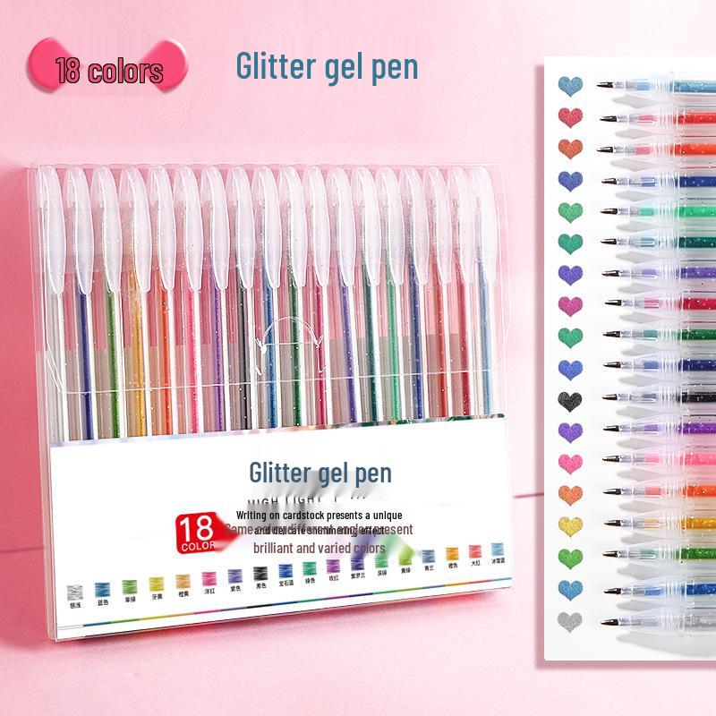 Colorful Gel Pen Set: Star Glitter, Color-Changing, Shiny Journaling Pen for Kids