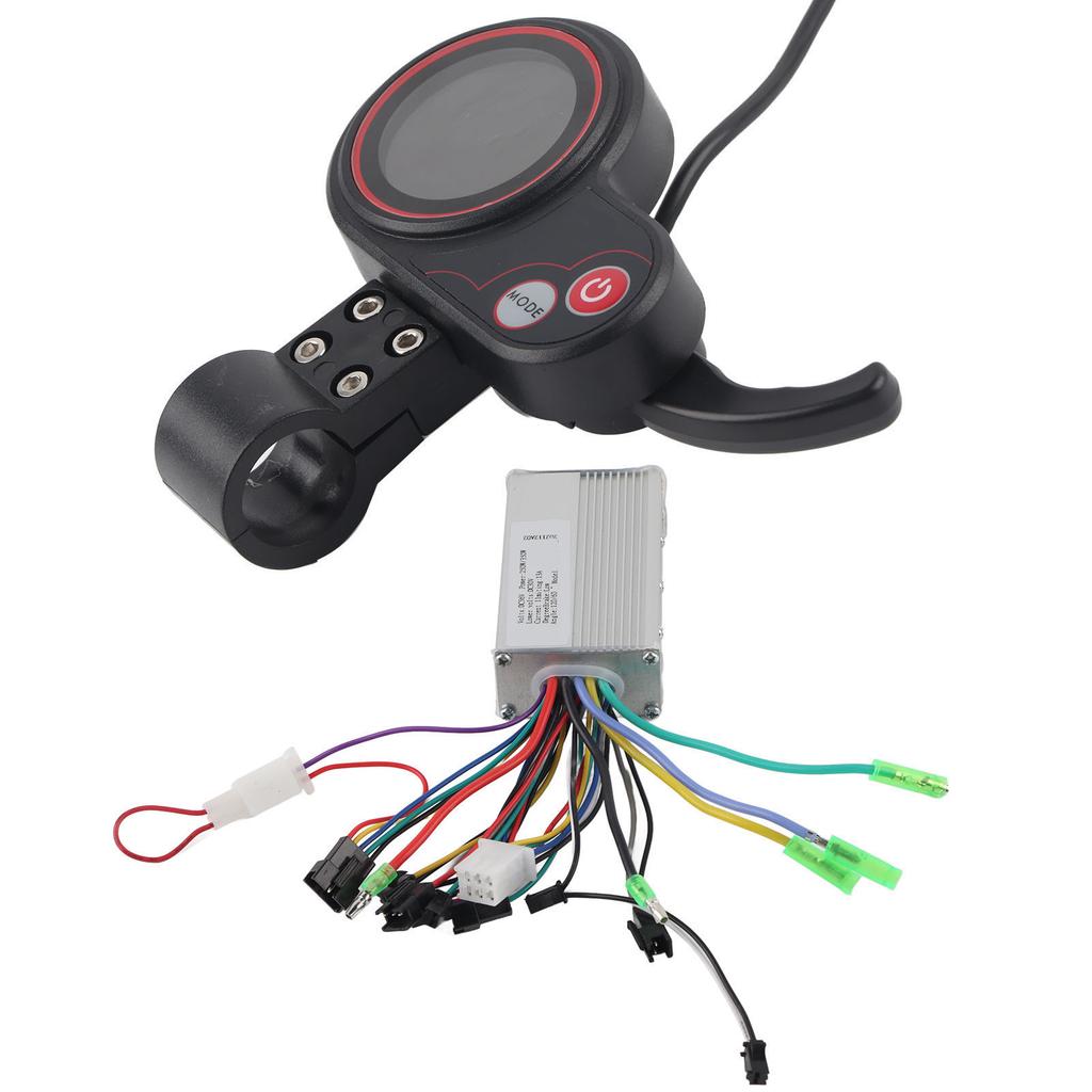 Controller LCD Display Bedienfeld mit Schaltschalter Zubehör für Elektrofahrrad Roller 36V