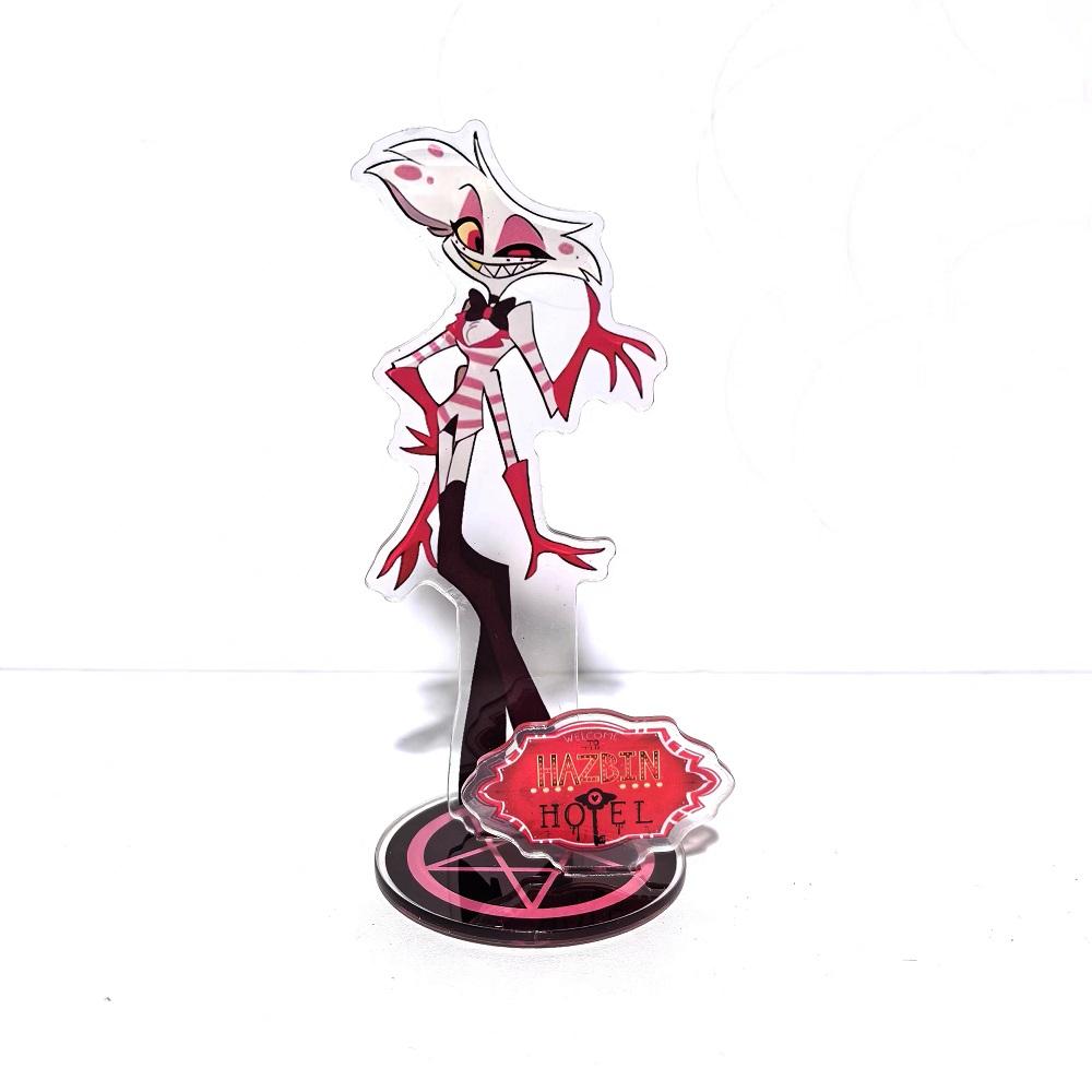 Neue 15CM Hazbin Hotel Charlie Morningstar Stand Acrylfiguren Vaggie Schreibtisch-Aufsteller Modell Dekoration Sammlung Geschenke