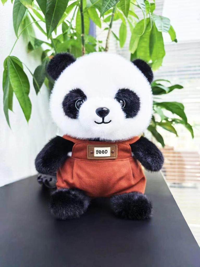 Panda Red Adorable Plush Toy Cute Cartoon Zoo Souvenir Kids Animal Doll Gift