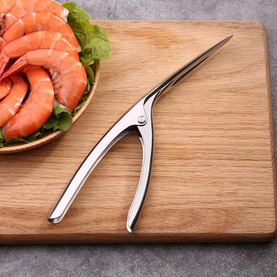 Loupák na krevety Nerezový kuchyňský spotřebič pro rychlé loupání krevet Nůž na vlasec Rybaření Humr Mořské plody Nástroj pro domov Restauraci