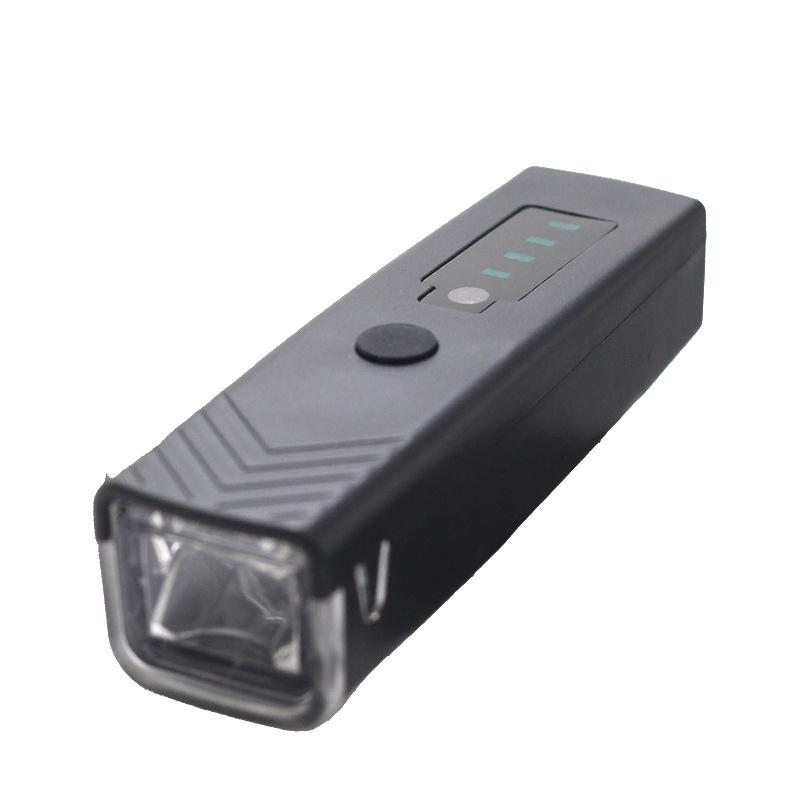 High-Brightness Bicycle Light with Type-C Charging & Power Display for Night Riding