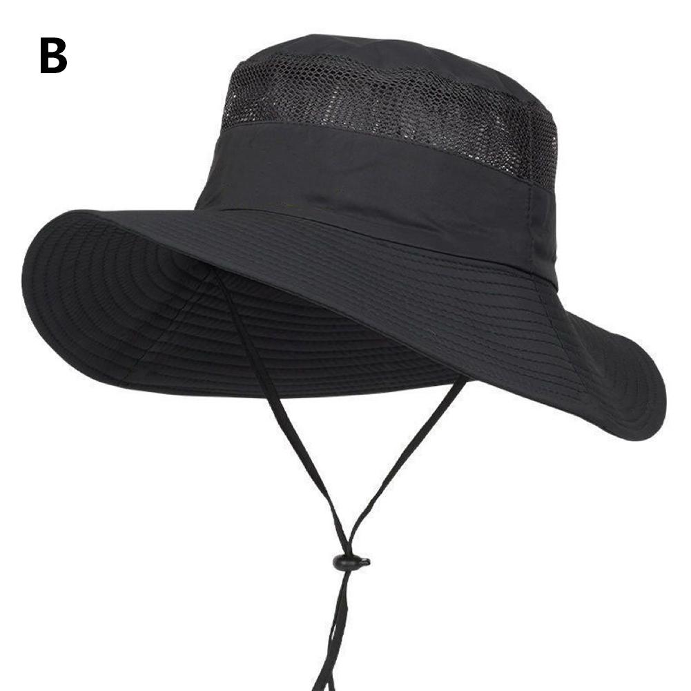 UV-proof Big Eaves Hat Summer Sunshade Fisherman Sunscreen Outdoor Fishing Waterproof Quick Drying Breathable Umbrella Cap Men