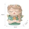 Elf Girl Flower Pot Plant Bud Vase with Drainage Hole Cartoon Resin Planters Bonsai for Living