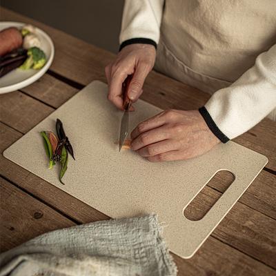 Wheat Straw Non-Slip Fruit Cutting Board Nordic Style Oat Color Household Kitchen Cutting Board Dormitory Anti-Mildew Chopping Board