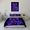 Magical Purple Fox Design Bedding Duvet Cover Set  (1*Duvet Cover 2*Pillowcases, Without Duvet Insert)