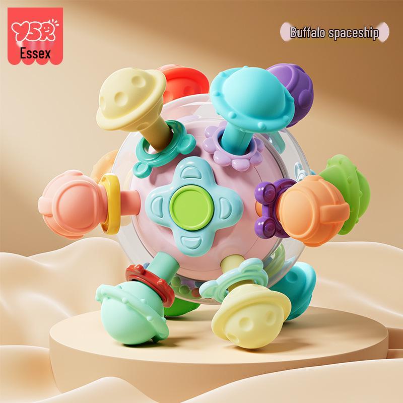 Manhattan Atom Ball Baby Toy: Educational Teether for 3-6 Months, Grasping Training for Babies 0-1 Year Old