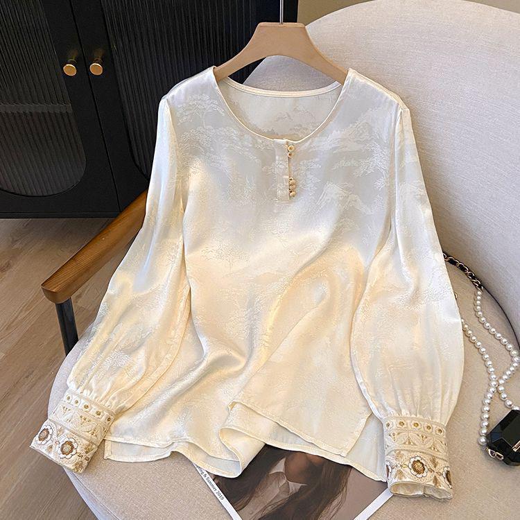 

Женский топ с длинным рукавом и вышивкой с жилетом - Новый китайский весенний дизайн Medium