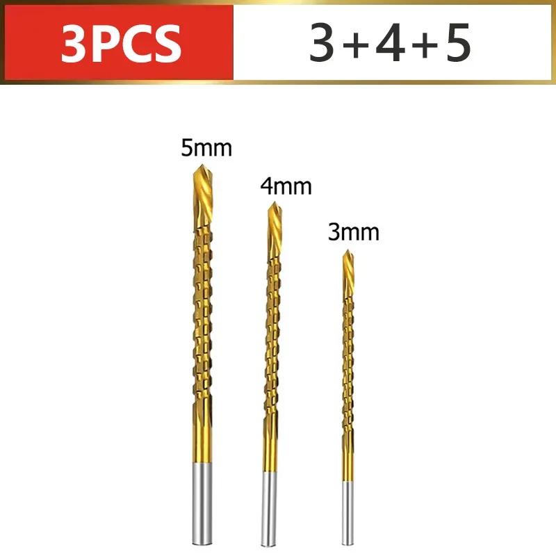HSS Spiralbohrer-Set Titannitridbeschichtet 3-8mm Gezahnte Nutenspirale Gezahnter Sägebohrer Verbundbohrer