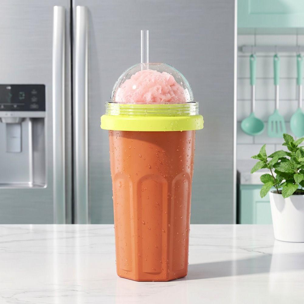 Großvolumiger Smoothie-Becher Lebensmittelgeeigneter Eiscreme-Maker-Becher Einfach zu bedienende Milchshake-Flasche für Kinder