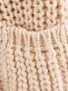 European & American Style Women's Chunky Knit Cardigan with French Niche Double Pocket Design