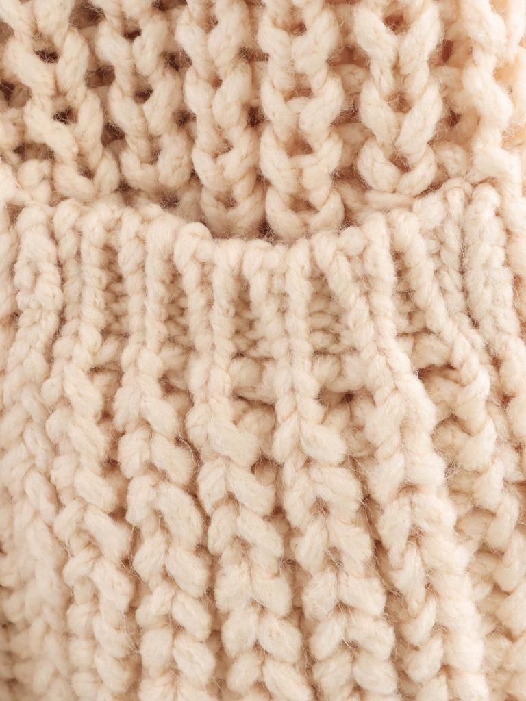 European & American Style Women's Chunky Knit Cardigan with French Niche Double Pocket Design