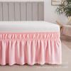 Solid Color Elastic Bed Skirt Suitable for Bedroom Decoration90cm/100cm/150cm/200cm The bed