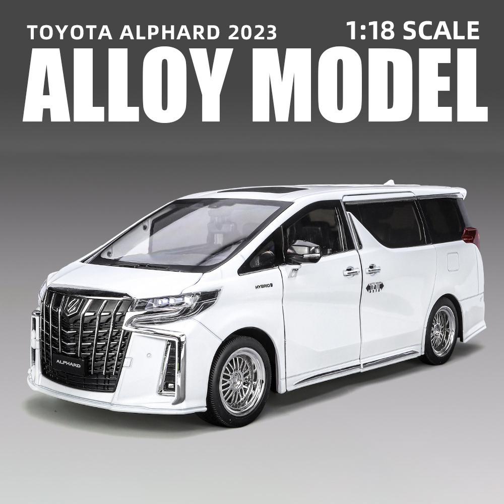 1/18 Toyota Alphard MPV Alloy Die Cast Toy Car Model Sound and Light Children's Toy Collectibles Birthday Gift