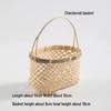 Handwoven Small Bamboo Carrying Basket