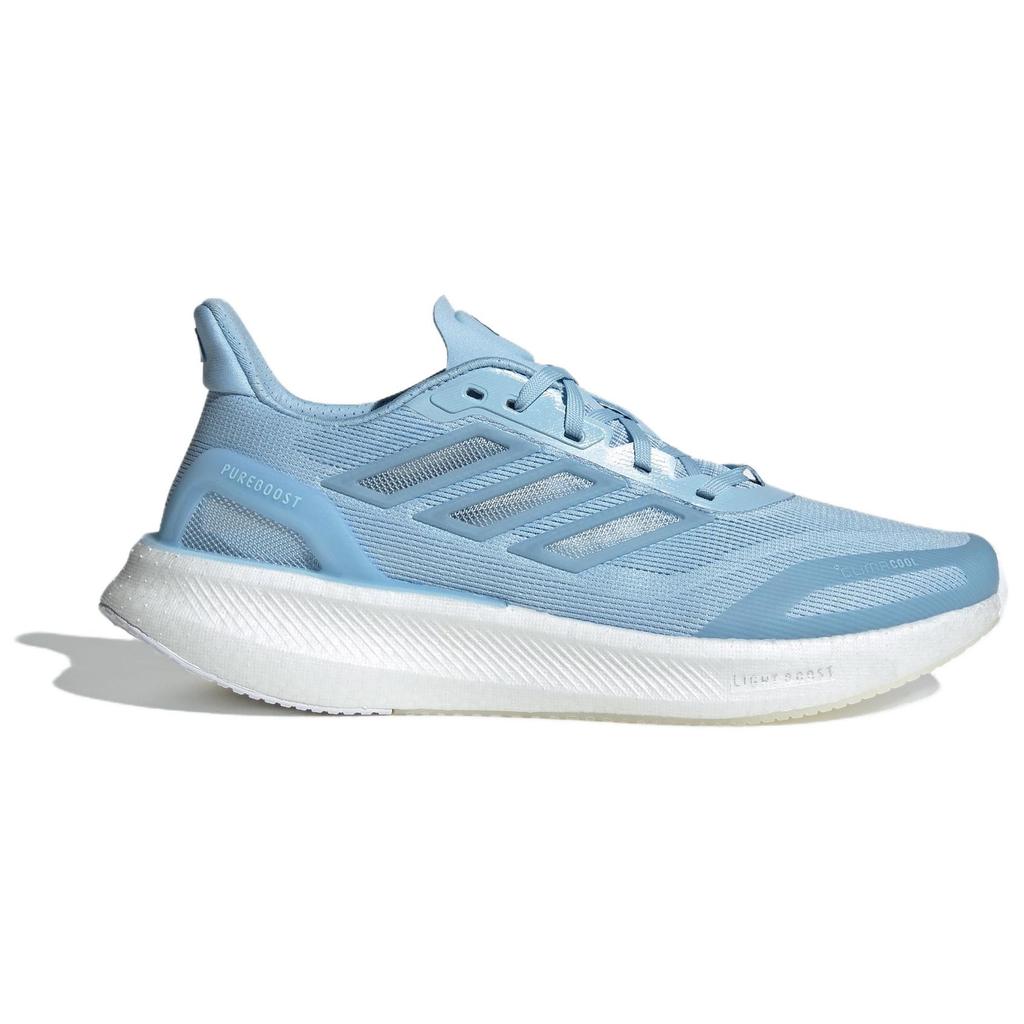 Adidas Pureboost 5 Comfortable Soft Non-Slip Wear-Resistant Low-Top Casual Running Shoes Unisex Sneaker Blue JS5065