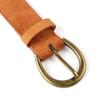 Casual Suede Leather Belt Retro Buckle Waistband Trendy Waist Belt  For Women