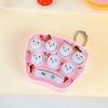 Mini Cartoon Whack-a-Mole Handheld Game Keychain - Fun Puzzle Toy for Students