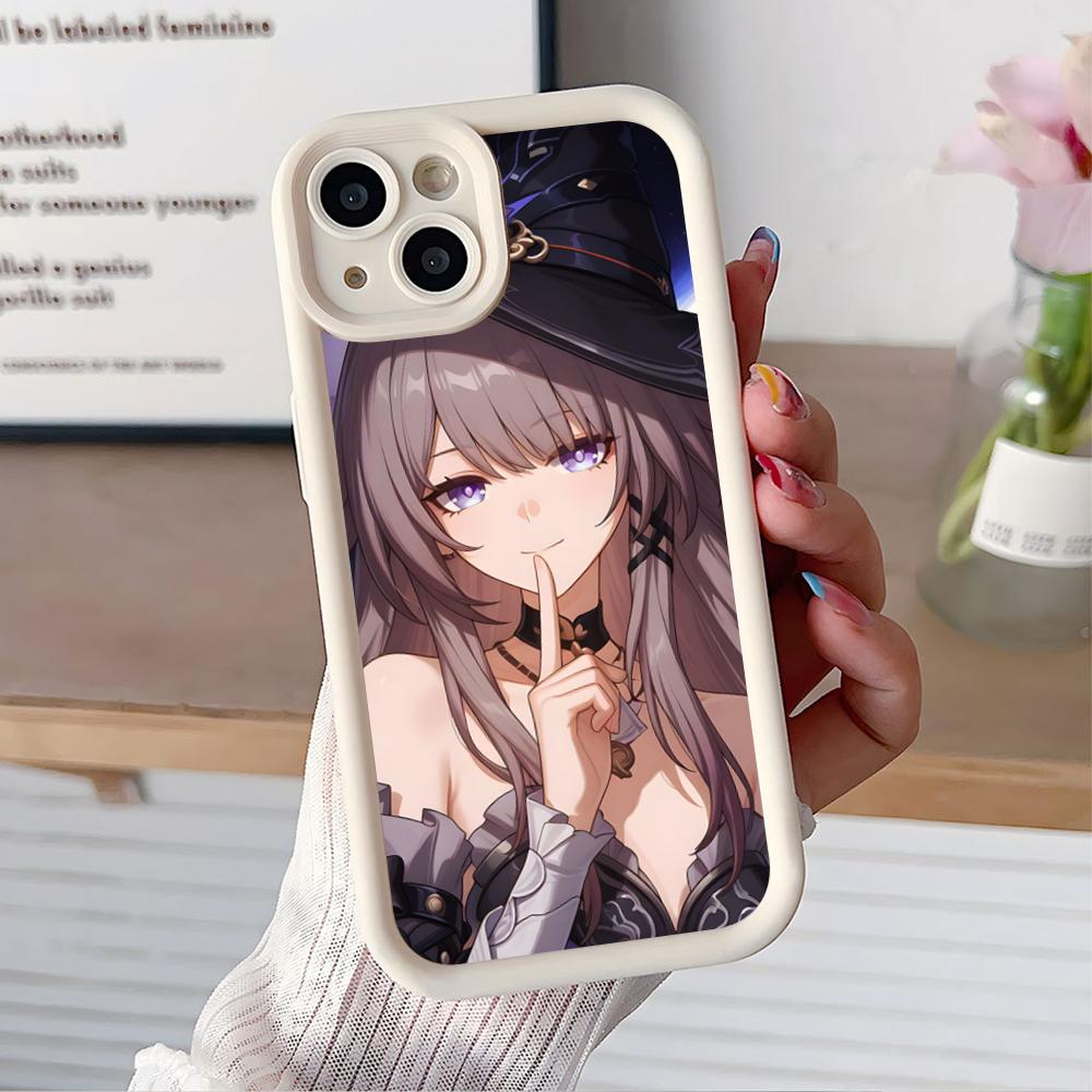 

HSR Herta Thicken TPU Mobile Phone Case for iPhone 17 16 15 14 13 12 11 Air Pro Max Plus Colorful Cover iPhone 16 Plus