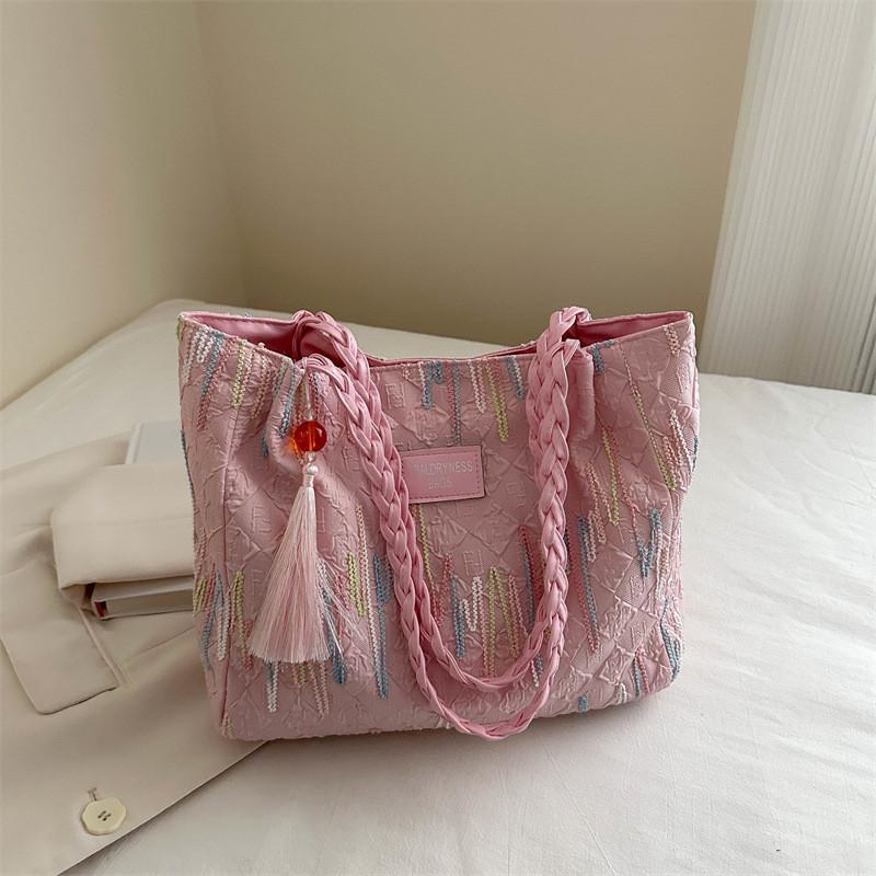 2024 Summer New Fashionable Shoulder Tote Bag Stylish Casual Large Capacity Women