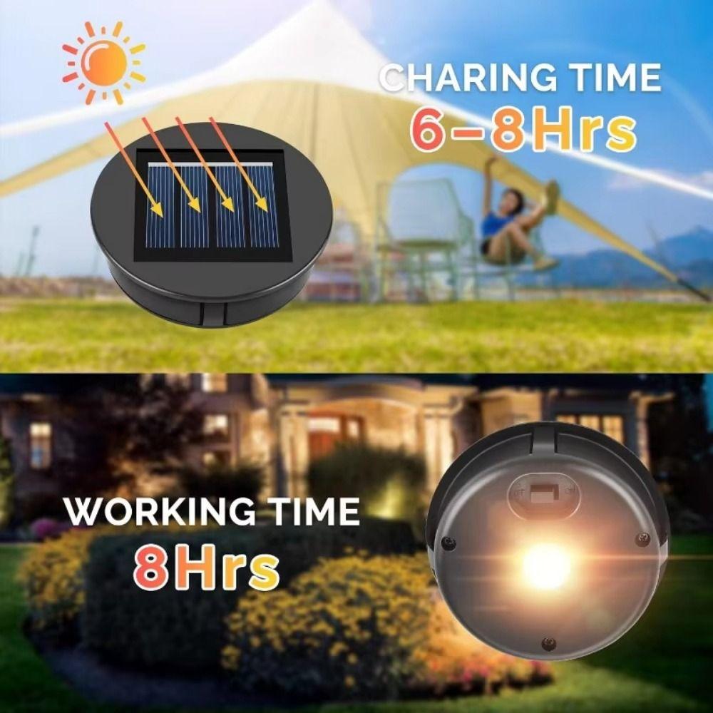 Automatic Charging Solar Light Replacement Top Waterproof Outdoor Lantern Lights  Outdoor Garden