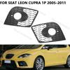 For Seat Leon CUPRA 1P 2005-2008 2009 2010 2011 Car Fog Light Cover Front Bumper Fog Lamp Frame Grille 1P0853665C 1P0853666C