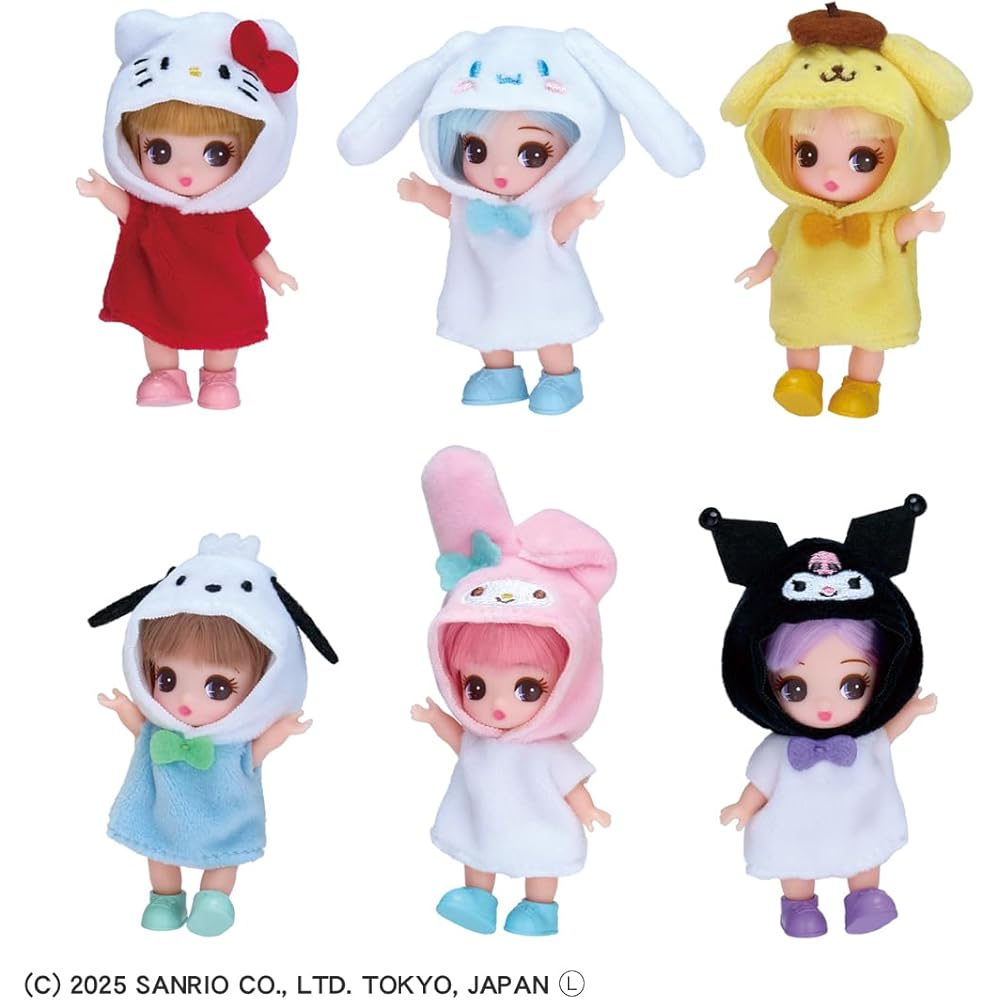 Takara Tomy Licca-chan Doll Sanrio Characters Collection DP-BOX Dress-Up Toy for Ages 3 and Up