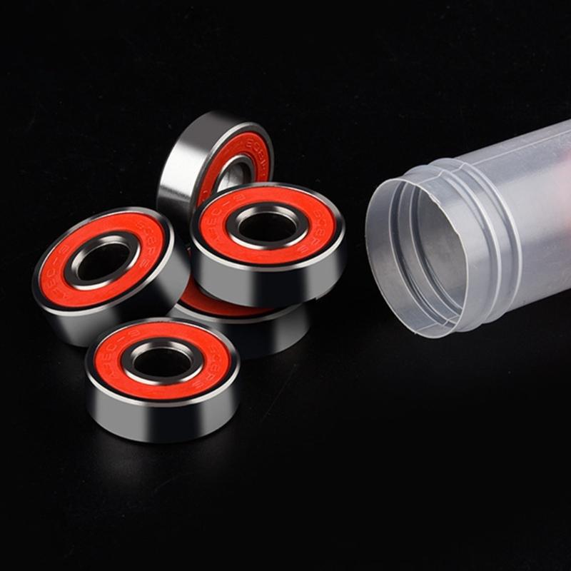 8Pcs High Speed Bearings Roller Skate Wheel Bearings Skate Scooter Steel Bearings High Performances Roller Easy To Use
