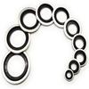 50/100/200PCS Bonded Seal Washers Zinc Plating Sealing Ring Gasket for Sump Plugs Oil M6 M8 M10 M12 M14 M16 M18 M20 M22 M30 Ring