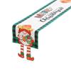 Cartoon Fabric Christmas Tablecloth Xmas Ornament Navidad Table Runner Reusable Table Decoration Table Flag Christmas