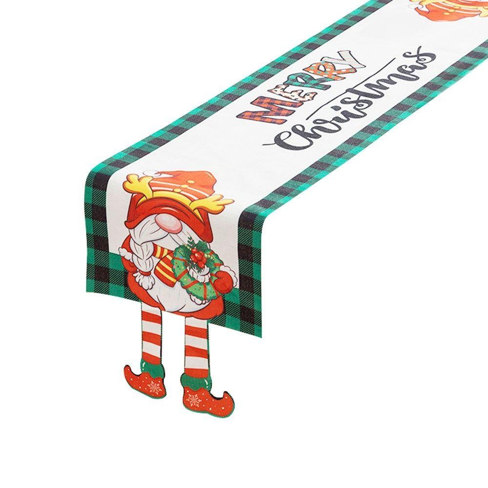 Мультяшная ткань Рождественская скатерть Рождественский орнамент Navidad Table Runner — фото 5