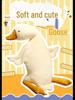 Big White Goose Plush Pillow – Cute Gift for Girls' Birthdays