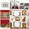 4 Pcs Wrinkle-Proof Nutcrackers Christmas Placemats Soft Tablecloth Christmas Table Mats  Party
