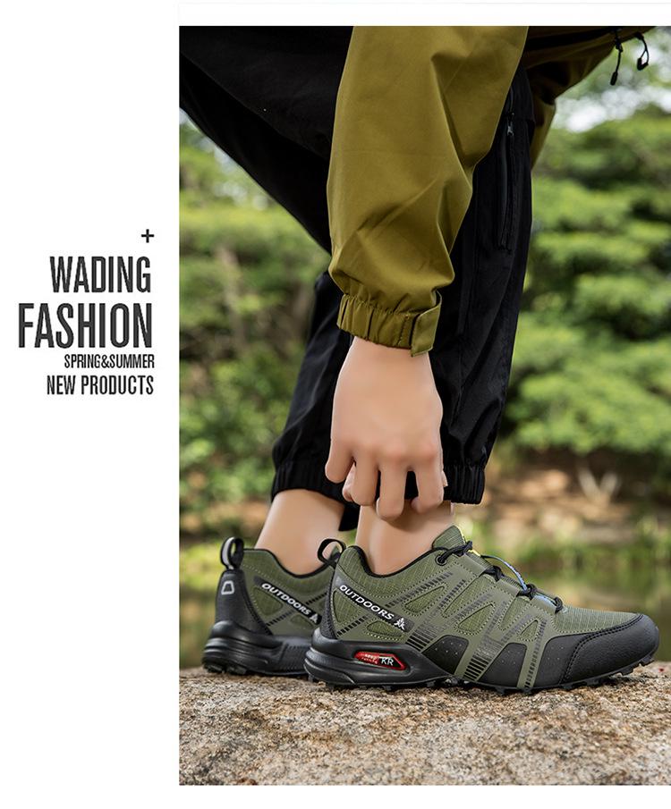Men's Stylish, Lightweight, Breathable Outdoor Shoes - Casual and Trendy, Large Size Hiking and Mountaineering Footwear.