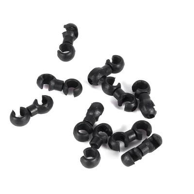 10x S-Stil Clips Schnallen Löcher Bremskabel Schaltzugführungen Für Fahrrad(Schwarz)